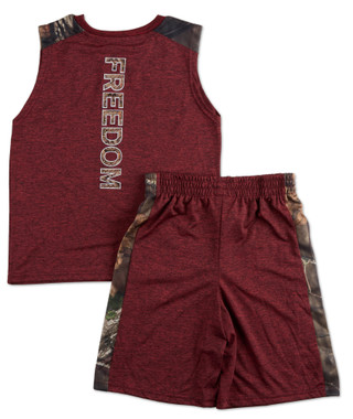 Thumbnail 2: Mossy Oak Boys Logo Tank & Shorts Set 