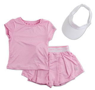 Thumbnail 1: Aeropostale Girls 2 Pc Skort Set with Visor 