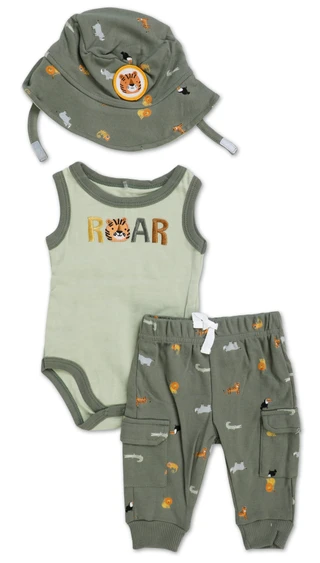 Thumbnail 1: Chick Pea Baby Boys 3 Pc Pants Set 