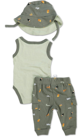 Thumbnail 2: Chick Pea Baby Boys 3 Pc Pants Set 