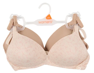 Thumbnail 1: Warners Women's 2 Pk Light Lift T-Shirt Bras 
