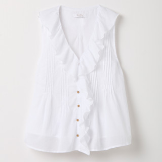 Thumbnail 1: Coral Bay Plus Sleeveless Voile Ruffle Front Top 