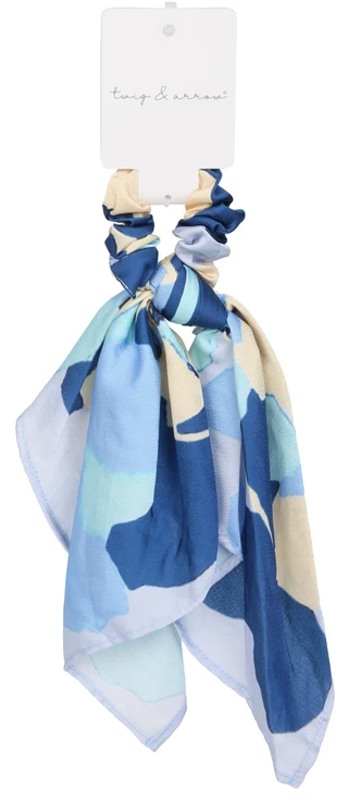 Thumbnail 1: TWIG & ARROW Print Twister Scarf Hair Accessory  