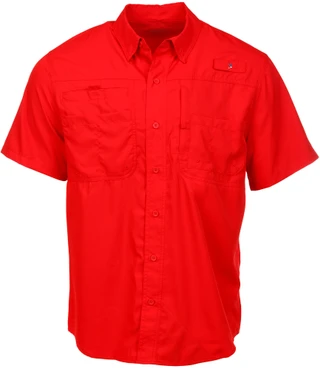 Thumbnail 1: REEL LEGENDS Men's Short Sleeve Saltwater II Button Down Shirt 