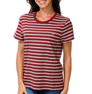 Thumbnail 1: Levi's Junior's Short Sleeve Cotton Trudy Stripe Tee 