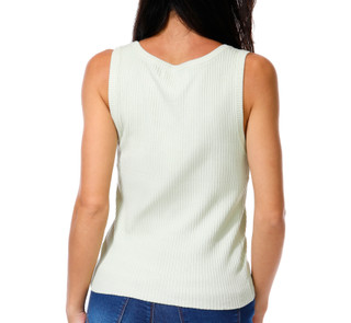 Thumbnail 2: BY TOGETHER Junior's Sleeveless Scoop Neck Ribbed Tank 