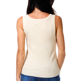 Thumbnail 2: BY TOGETHER Junior's Sleeveless Scoop Neck Ribbed Tank 