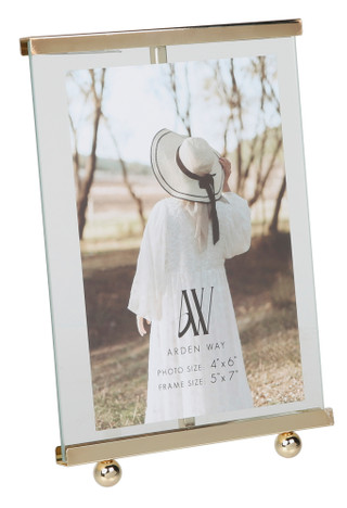 Thumbnail 1: Arden Way 5x7 Gold Picture Frame 