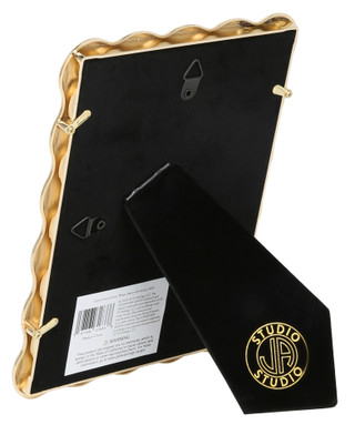 Thumbnail 2: Jonathan Adler 4x6 Gold Wave Picture Frame 