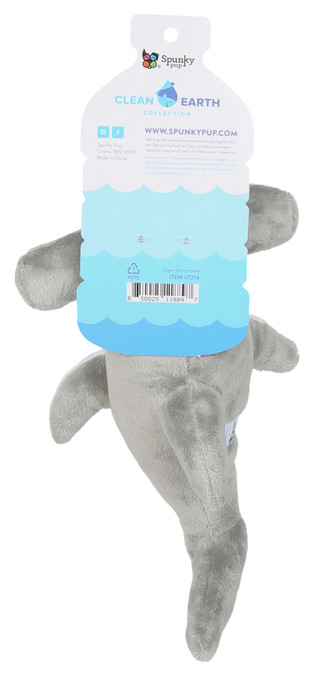 Thumbnail 2: Spunky Pup Hammerhead Shark Pet Toy 