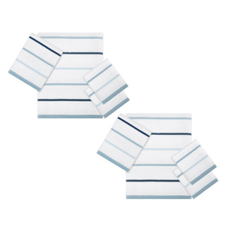 Thumbnail 3: IZOD Izod Sandbar Blue 4 Pc. Washcloth Set 