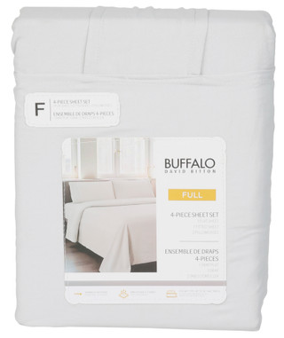 Thumbnail 1: Buffalo Full 4 Pc Micro Washed Sheet Set 