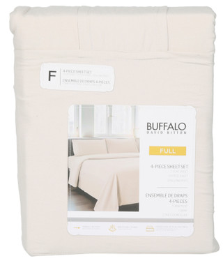 Thumbnail 1: Buffalo Full 4 Pc Micro Washed Sheet Set 