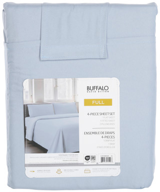 Thumbnail 3: Buffalo Full 4 Pc Micro Washed Sheet Set 
