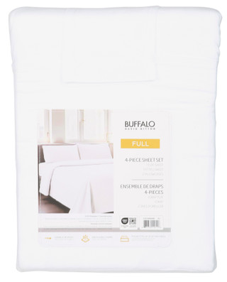Thumbnail 2: Buffalo Full 4 Pc Micro Washed Sheet Set 