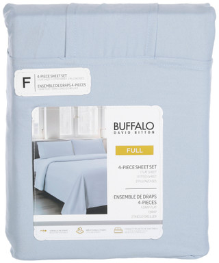 Thumbnail 1: Buffalo Full 4 Pc Micro Washed Sheet Set 