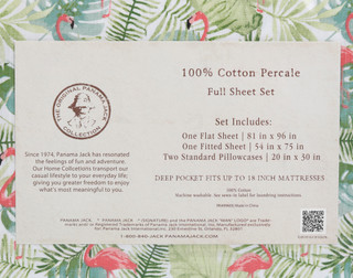 Thumbnail 3: Panama Jack Cotton Percale Full Sheet Set 