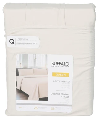 Thumbnail 1: Buffalo Queen 4 Pc Micro Washed Sheet Set 