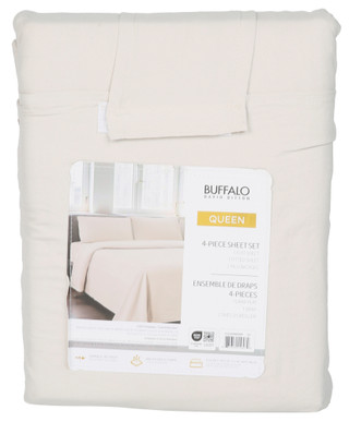 Thumbnail 2: Buffalo Queen 4 Pc Micro Washed Sheet Set 
