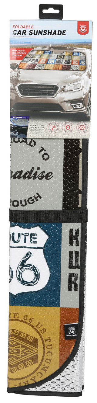 Thumbnail 1: Route 66 Route 66 Foldable Car Sunshade 