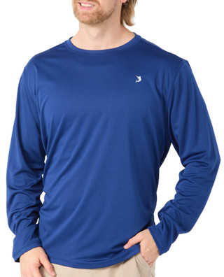 Thumbnail 1: REEL LEGENDS Men's Long Sleeve Freeline Crew Neck Performance Shirt 