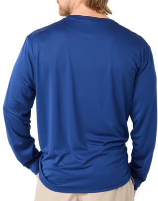 Thumbnail 5: REEL LEGENDS Men's Long Sleeve Freeline Crew Neck Performance Shirt 