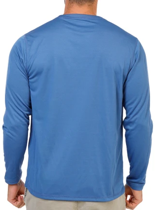 Thumbnail 2: REEL LEGENDS Men's Long Sleeve Freeline Crew Neck Performance Shirt 