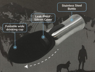 Thumbnail 2: APEX 27 oz Stainless Steel Pet Water Bottle 