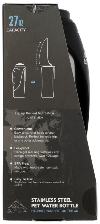 Thumbnail 3: APEX 27 oz Stainless Steel Pet Water Bottle 