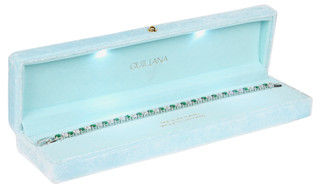 Thumbnail 1: Lumira Fine Silver-Plated Diamond Tennis Bracelet  
