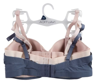 Thumbnail 2: Nautica Women's Plus 3 Pk Ribbed Underwire Bras 