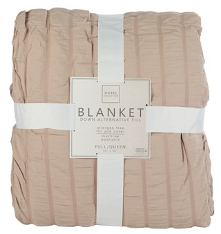 Thumbnail 1: Hotel Collection 90x90 Queen Size Down Alternative Allergen Free Blanket 