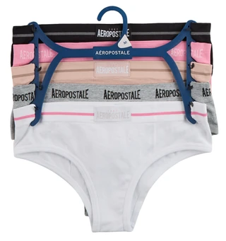 Thumbnail 1: Aeropostale Juniors 5 Pk Ribbed Seamless Hipster Panties 