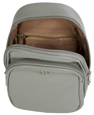 Thumbnail 2: Julia Buxton Double Compartment Pebble Grain Sling Bag 