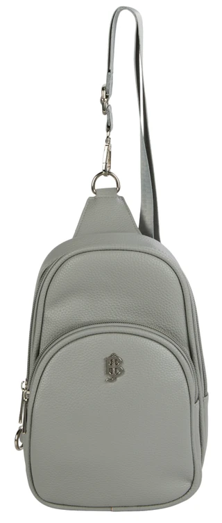 Thumbnail 1: Julia Buxton Double Compartment Pebble Grain Sling Bag 