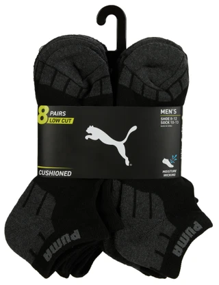 Thumbnail 1: Puma Men's 8 Pk Low Cut Cushioned Socks  