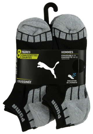 Thumbnail 1: Puma Men's 8 Pk Low Cut Cushioned Socks  