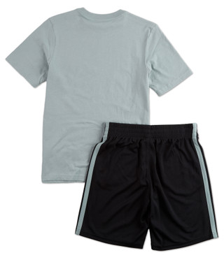 Thumbnail 2: Adidas Boys 2 Pc Logo Shorts & Tee Set 