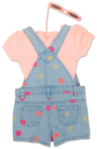 Thumbnail 2: Little Lass Baby Girls 3 Pc Shorts Set 