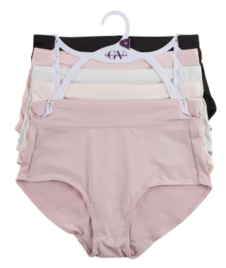 Thumbnail 1: Gloria Vanderbilt Women's 5 Pk Microfiber Everday Brief Panties 
