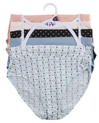 Thumbnail 1: Gloria Vanderbilt Women's 5 Pk Microfiber Everyday Hi-Cut Briefs 