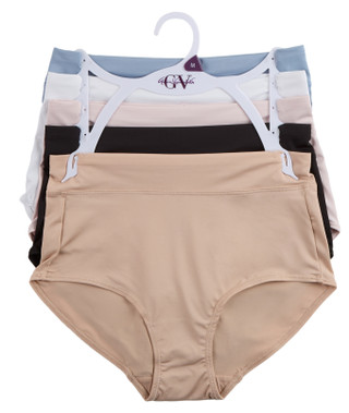Thumbnail 1: Gloria Vanderbilt Women's 5 Pk Microfiber Everyday Brief Panties 