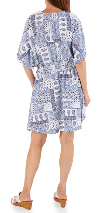Thumbnail 2: Inner Circle Women's Smocked Waist Kimono Swimsuit Cover Up 