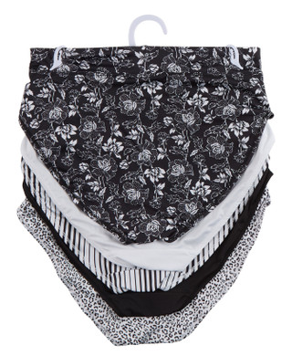 Thumbnail 2: Gloria Vanderbilt Women's 5 Pk Microfiber Everyday Hi-Cut Brief Panties 