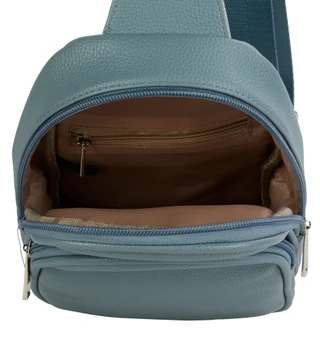 Thumbnail 2: Julia Buxton Double Compartment Pebble Grain Sling 