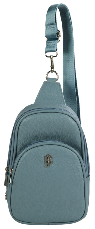 Thumbnail 1: Julia Buxton Double Compartment Pebble Grain Sling 