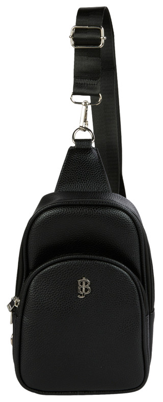 Thumbnail 1: Julia Buxton Double Compartment Pebble Grain Sling Bag 