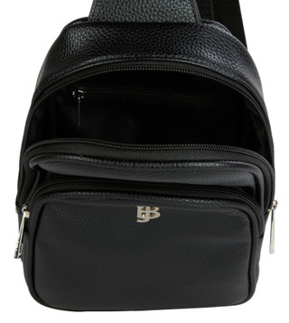Thumbnail 2: Julia Buxton Double Compartment Pebble Grain Sling Bag 