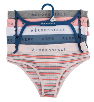 Thumbnail 1: Aeropostale Juniors 5 Pk Ribbed Seamless Hipster Panties 