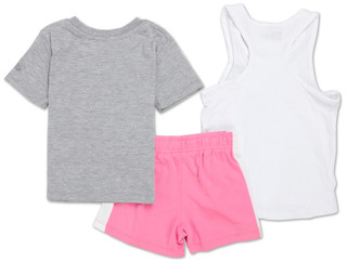 Thumbnail 2: New Balance Little Girls Active 3 Pc Shorts Set  